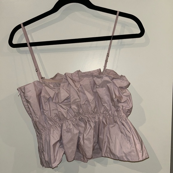 Pink Ruched Sleeveless Top - Picture 4 of 8